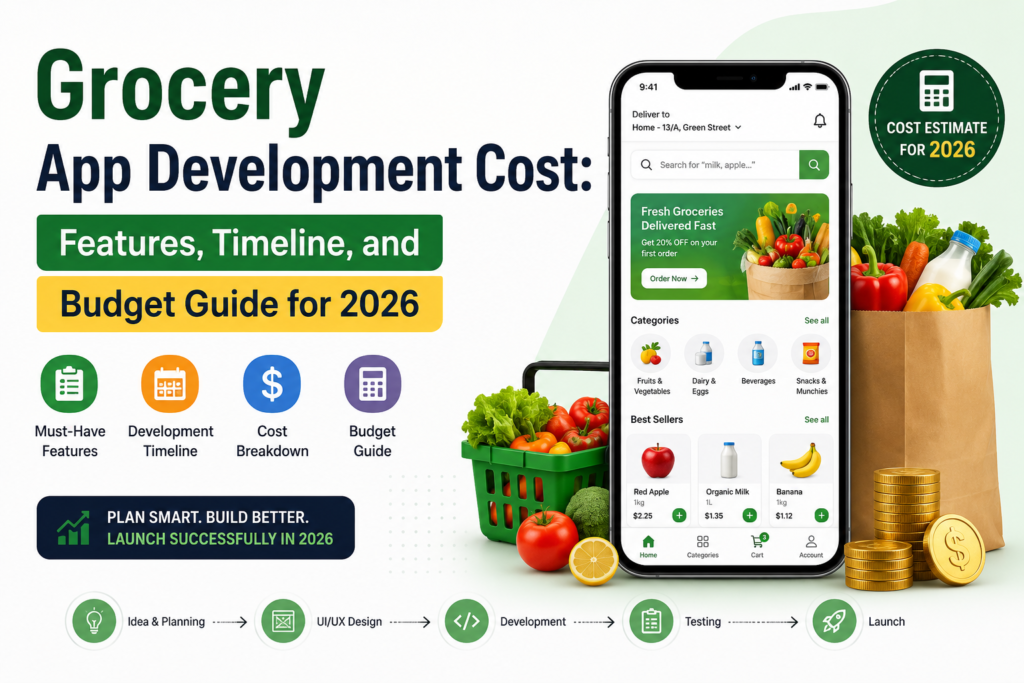 Grocery App Development Cost: Features, Timeline, and Budget Guide for 2026